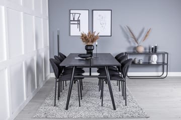 Sleek Matbord 195 cm Förlängningsbart med 6 Vault Matstol - Möbler - Bord & matgrupper - Matgrupper