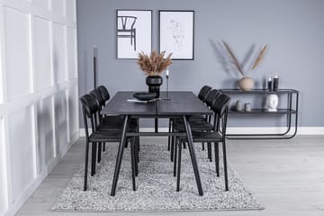 Sleek Matbord 195 cm Förlängningsbart med 6 Polly Matstol - Möbler - Bord & matgrupper - Matgrupper