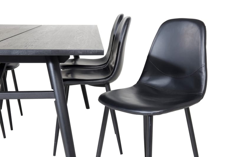 Sleek Matbord 195 cm Förlängningsbart med 6 Polar Köksstol - Möbler - Bord & matgrupper - Matgrupper