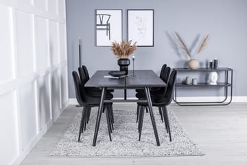 Sleek Matbord 195 cm Förlängningsbart med 6 Polar Matstol - Möbler - Bord & matgrupper - Matgrupper
