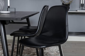 Sleek Matbord 195 cm Förlängningsbart med 6 Polar Köksstol - Möbler - Bord & matgrupper - Matgrupper