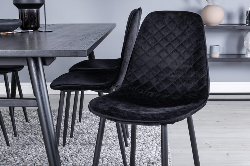 Sleek Matbord 195 cm Förlängningsbart med 6 Polar Matstol - Möbler - Bord & matgrupper - Matgrupper