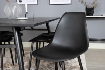 Sleek Matbord 195 cm Förlängningsbart med 6 Polar Matstol - Möbler - Bord & matgrupper - Matgrupper