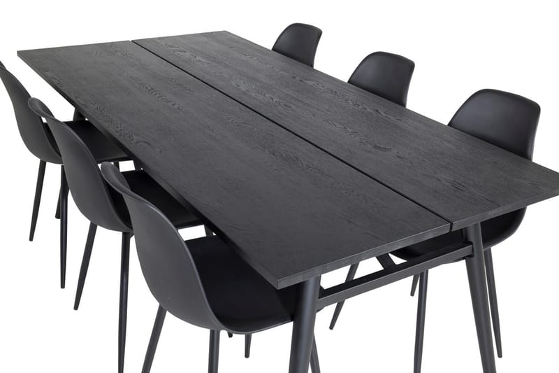Sleek Matbord 195 cm Förlängningsbart med 6 Polar Matstol - Möbler - Bord & matgrupper - Matgrupper
