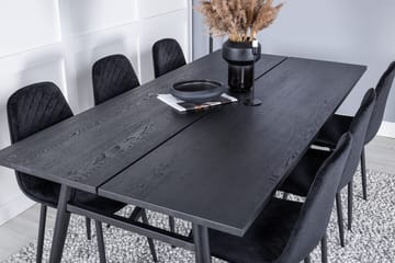 Sleek Matbord 195 cm Förlängningsbart med 6 Polar Matstol - Möbler - Bord & matgrupper - Matgrupper