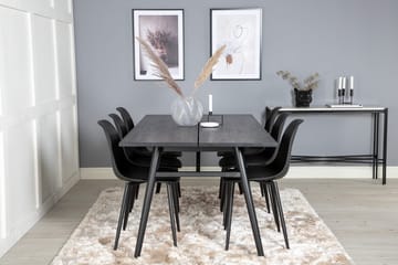 Sleek Matbord 195 cm Förlängningsbart med 6 Polar Matstol - Möbler - Bord & matgrupper - Matgrupper