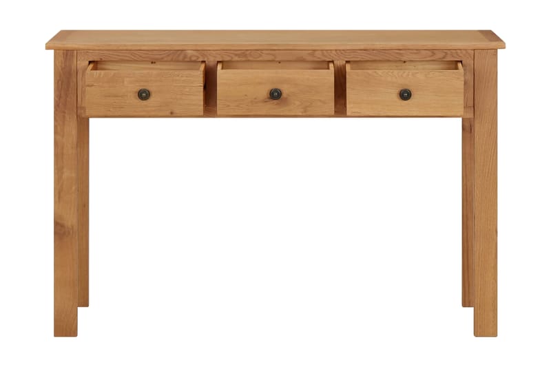 Sminkbord 110x40x75 cm massiv ek - Brun - Möbler - Bord & matgrupper - Sminkbord & toalettbord