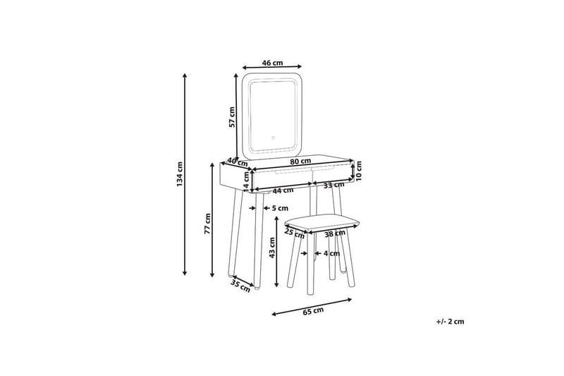 Sminkbord Dieppe - Möbler - Bord & matgrupper - Sminkbord & toalettbord