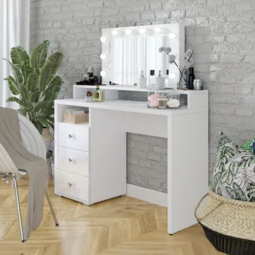 Sminkbord med spegel Diva med 3 Lådor - Möbler - Bord & matgrupper - Sminkbord & toalettbord