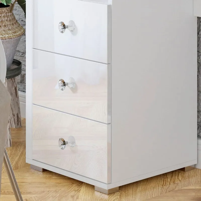 Sminkbord med spegel Diva med 3 Lådor - Möbler - Bord & matgrupper - Sminkbord & toalettbord