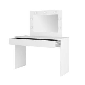 Sminkbord med spegel Eva 1 låda - Vit - Möbler - Bord & matgrupper - Sminkbord & toalettbord