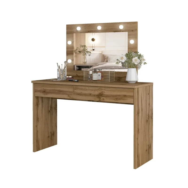 Sminkbord med spegel Eva 1 låda - Wotan Ek - Möbler - Bord & matgrupper - Sminkbord & toalettbord