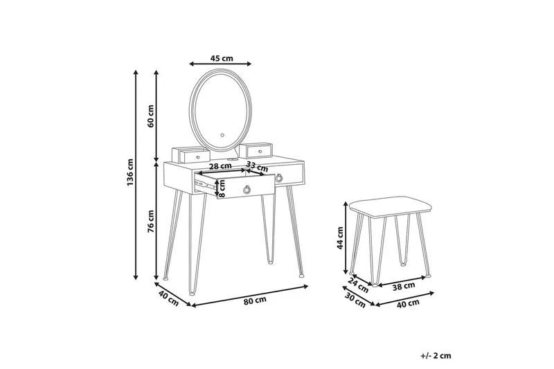 Sminkbord Soye - Möbler - Bord & matgrupper - Sminkbord & toalettbord