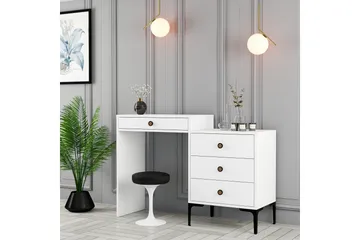 Ameias Sminkbord 124x84,7 cm Vit - Hanah Home - Möbler - Bord & matgrupper - Sminkbord & toalettbord
