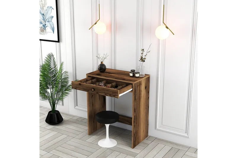 Ameias Sminkbord 70 cm - Valnöt - Möbler - Bord & matgrupper - Sminkbord & toalettbord