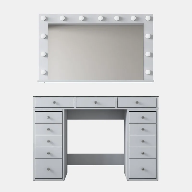 Bralen Sminkbord 120x79,8x44,5 cm, Vit