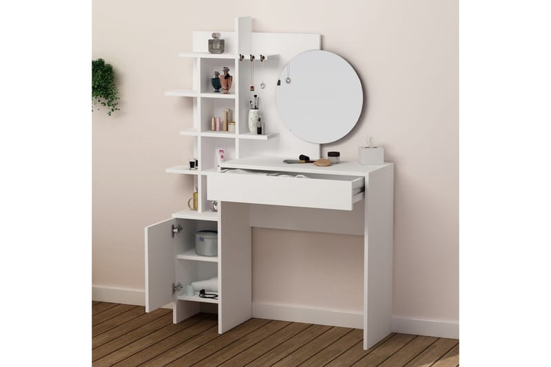 Decorta Sminkbord - Vit - Möbler - Bord & matgrupper - Sminkbord & toalettbord - Sminkbord med spegel