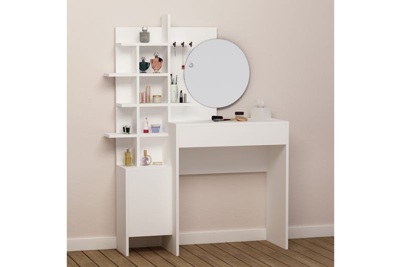 Decorta Sminkbord - Vit - Möbler - Bord & matgrupper - Sminkbord & toalettbord - Sminkbord med spegel