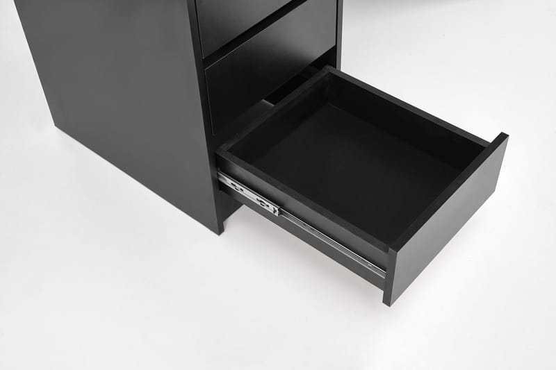 Facada svart sminkbord med spegel och LED-belysning - Svart - Möbler - Bord & matgrupper - Sminkbord & toalettbord - Sminkbord med spegel