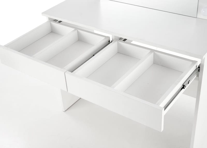 Facada vitt sminkbord med belysning 94 x 43 cm - Vit - Möbler - Bord & matgrupper - Sminkbord & toalettbord - Sminkbord med spegel