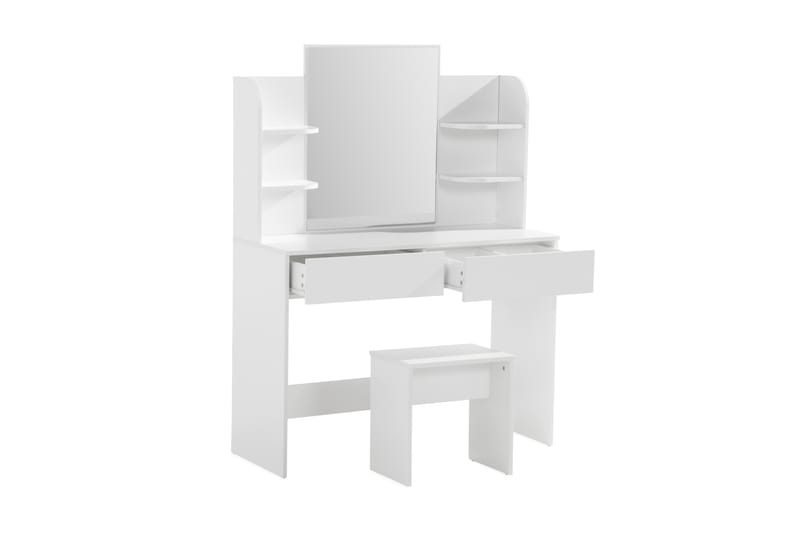 Hakebo Sminkbord 108 cm - Vit - Möbler - Bord & matgrupper - Sminkbord & toalettbord - Sminkbord med spegel