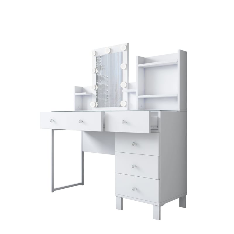 Jornes Sminkbord 120x136,8x40 cm - Vit - Möbler - Bord & matgrupper - Sminkbord & toalettbord