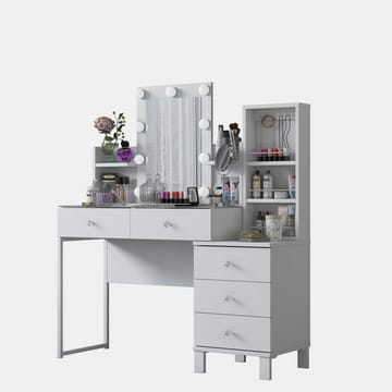 Jornes Sminkbord 120x136,8x40 cm - Vit - Möbler - Bord & matgrupper - Sminkbord & toalettbord
