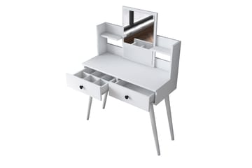 Junji Sminkbord 89,8x111,8 cm Vit - Hanah Home - Möbler - Bord & matgrupper - Sminkbord & toalettbord