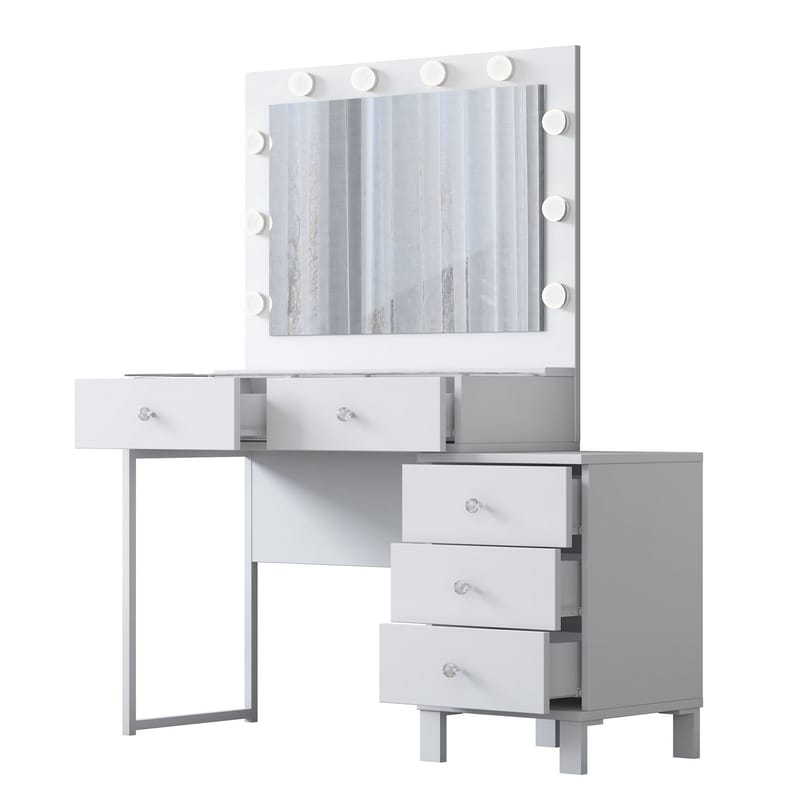 Kalvik Sminkbord 120x141,8x40 cm - Vit - Möbler - Bord & matgrupper - Sminkbord & toalettbord