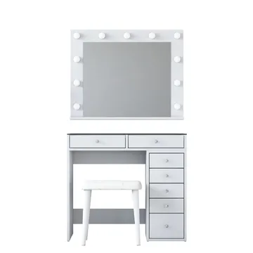 Kaolins Sminkbord 90x79,8x44,5 cm - Vit - Möbler - Bord & matgrupper - Sminkbord & toalettbord