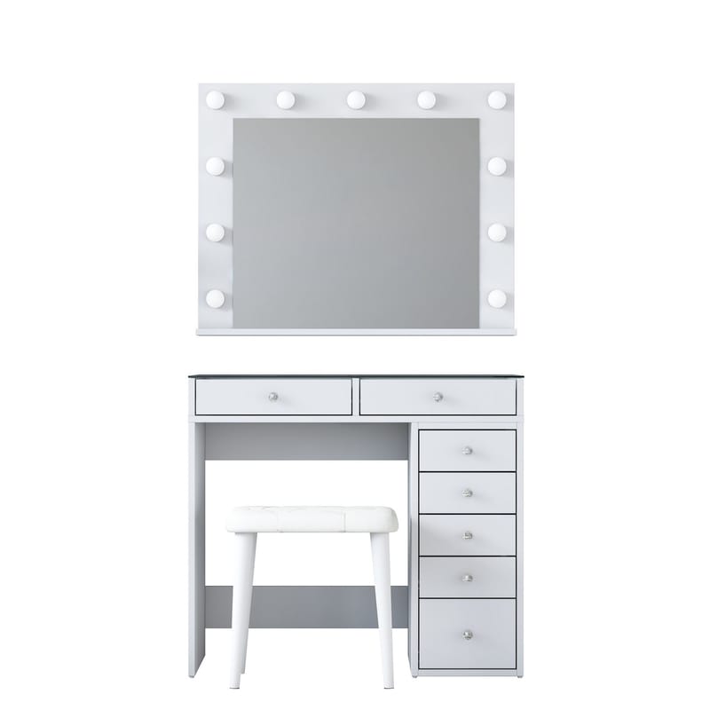 Kaolins Sminkbord 90x79,8x44,5 cm - Vit - Möbler - Bord & matgrupper - Sminkbord & toalettbord