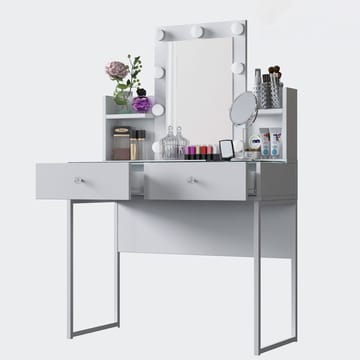 Keldan Sminkbord 90x136,8x40 cm - Vit - Möbler - Bord & matgrupper - Sminkbord & toalettbord