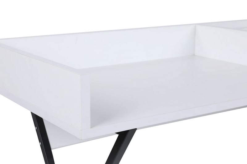 Levents Sminkbord 100 cm - Vit/Svart - Möbler - Bord & matgrupper - Sminkbord & toalettbord