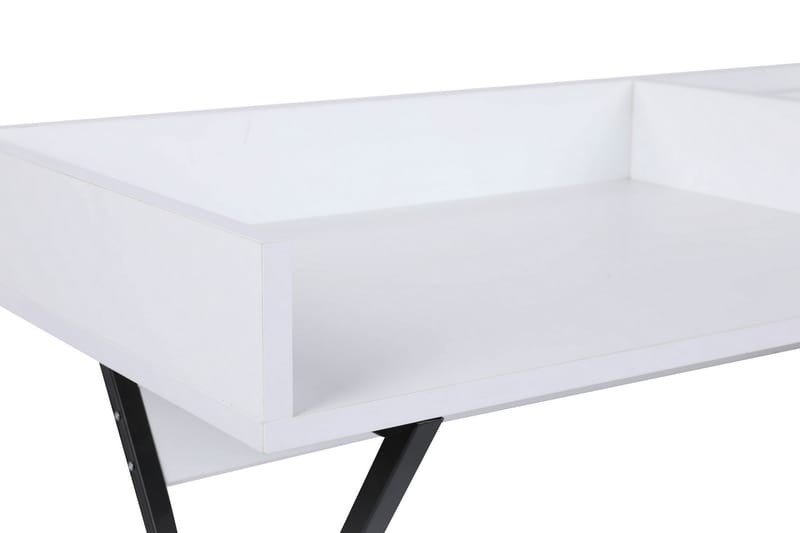 Levents Sminkbord 100 cm - Vit/Svart - Sminkbord & toalettbord