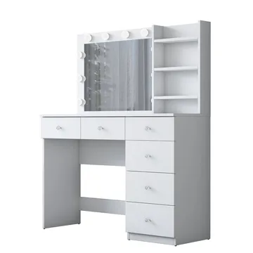 Lorvik Sminkbord 110x141,8x40 cm - Vit - Möbler - Bord & matgrupper - Sminkbord & toalettbord