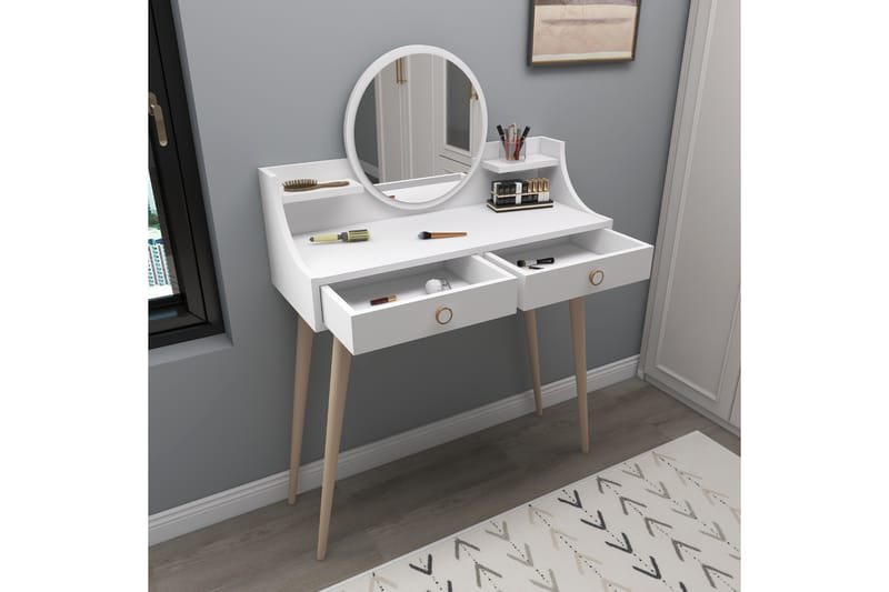 Mamt Sminkbord 90 cm - Vit - Möbler - Bord & matgrupper - Sminkbord & toalettbord