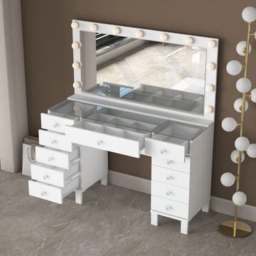 Mardal Sminkbord 120x73,6x40 cm - Vit - Möbler - Bord & matgrupper - Sminkbord & toalettbord