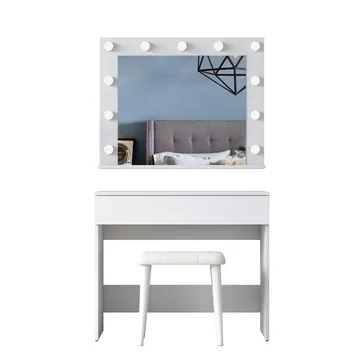 Matlerd Sminkbord 90x76,8x45 cm - Vit - Möbler - Bord & matgrupper - Sminkbord & toalettbord