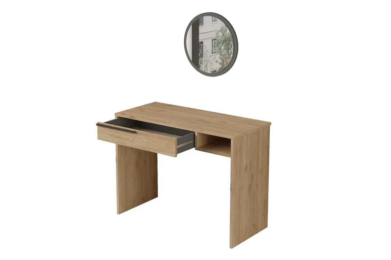 Naho Sminkbord 100 cm - Valnöt - Möbler - Bord & matgrupper - Sminkbord & toalettbord - Sminkbord med spegel