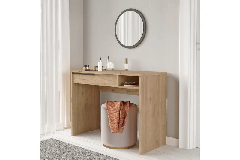 Naho Sminkbord 100 cm - Valnöt - Möbler - Bord & matgrupper - Sminkbord & toalettbord - Sminkbord med spegel