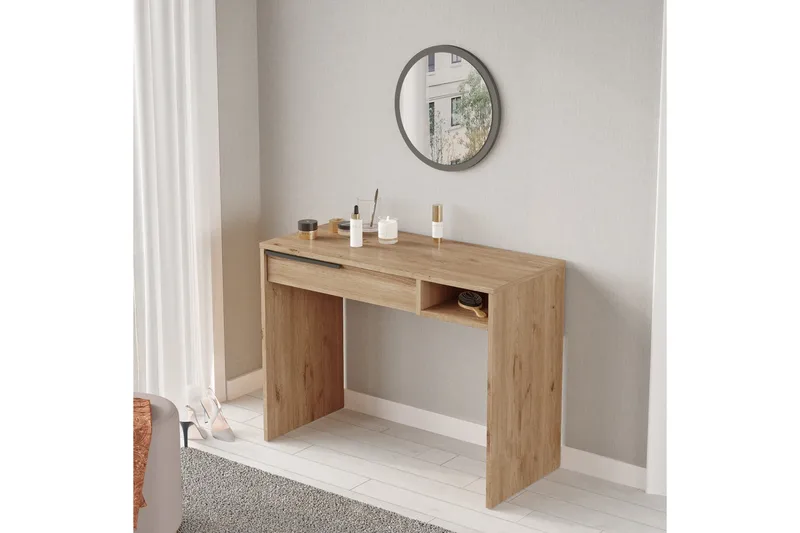 Naho Sminkbord 100 cm - Valnöt - Möbler - Bord & matgrupper - Sminkbord & toalettbord - Sminkbord med spegel