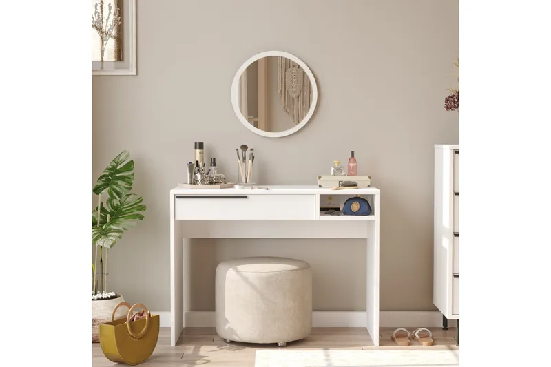 Naho Sminkbord 100 cm - Vit - Möbler - Bord & matgrupper - Sminkbord & toalettbord