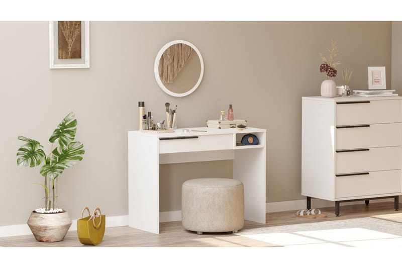 Naho Sminkbord 100 cm - Vit - Möbler - Bord & matgrupper - Sminkbord & toalettbord
