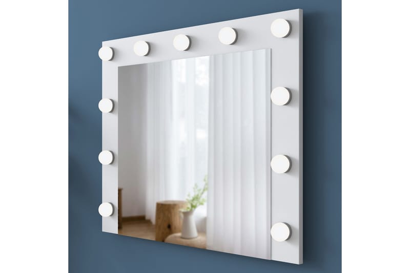 Naomori Sminkbord 90 cm - Vit - Möbler - Bord & matgrupper - Sminkbord & toalettbord - Sminkbord med spegel