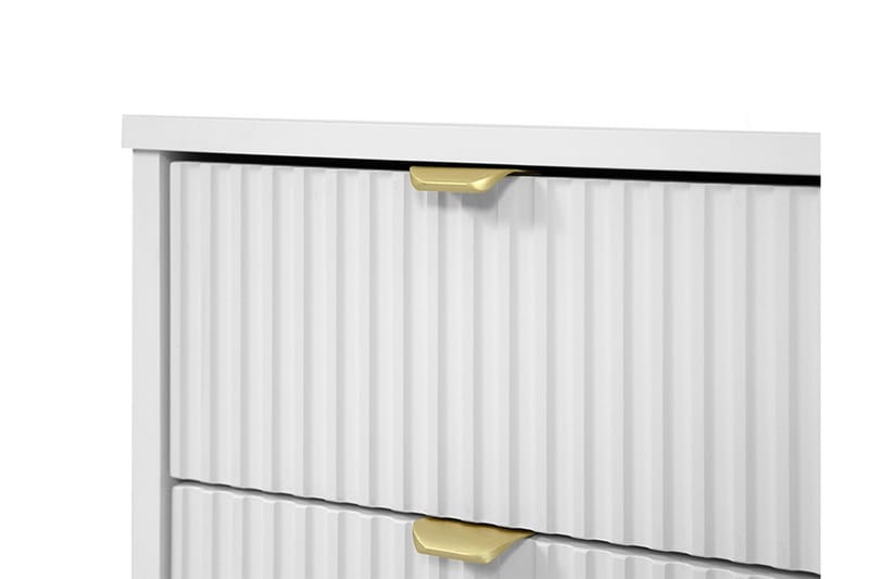 Novaj Sminkbord Med förvaring 55 cm djup 120 cm bred - Vit / Mässing Handtag - Möbler - Bord & matgrupper - Sminkbord & toalettbord