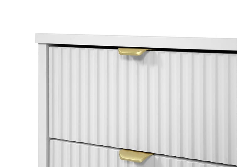 Novaj Sminkbord Med förvaring 55 cm djup 120 cm bred - Vit / Mässing Handtag - Möbler - Bord & matgrupper - Sminkbord & toalettbord