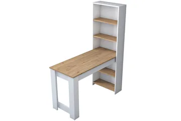 Patwal Sminkbord 120 cm - Valnöt/Vit - Möbler - Bord & matgrupper - Sminkbord & toalettbord