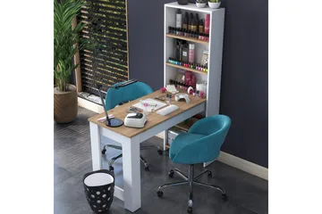 Patwal Sminkbord 120 cm - Valnöt/Vit - Möbler - Bord & matgrupper - Sminkbord & toalettbord