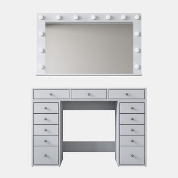 Pervik Sminkbord 120x81,6x44,5 cm - Vit, kallvit - Möbler - Bord & matgrupper - Sminkbord & toalettbord