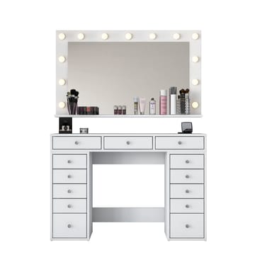 Pervik Sminkbord 120x81,6x44,5 cm - Vit, varmvit - Möbler - Bord & matgrupper - Sminkbord & toalettbord